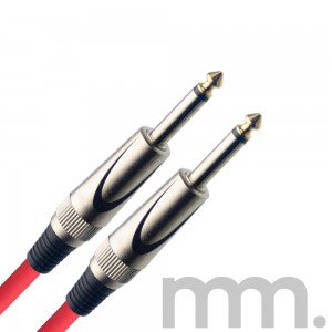 Musicmaker MM-SGC3DL CRD 3m / 10 ft Instrument Cable - Straight/Straight, Red
